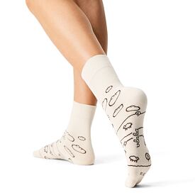 Baumwollsocken Vlnka Wiese beige