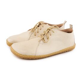 Lederschuhe barefoot für Damen Olivia beige