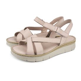 Damen Ledersandalen Apolena grau