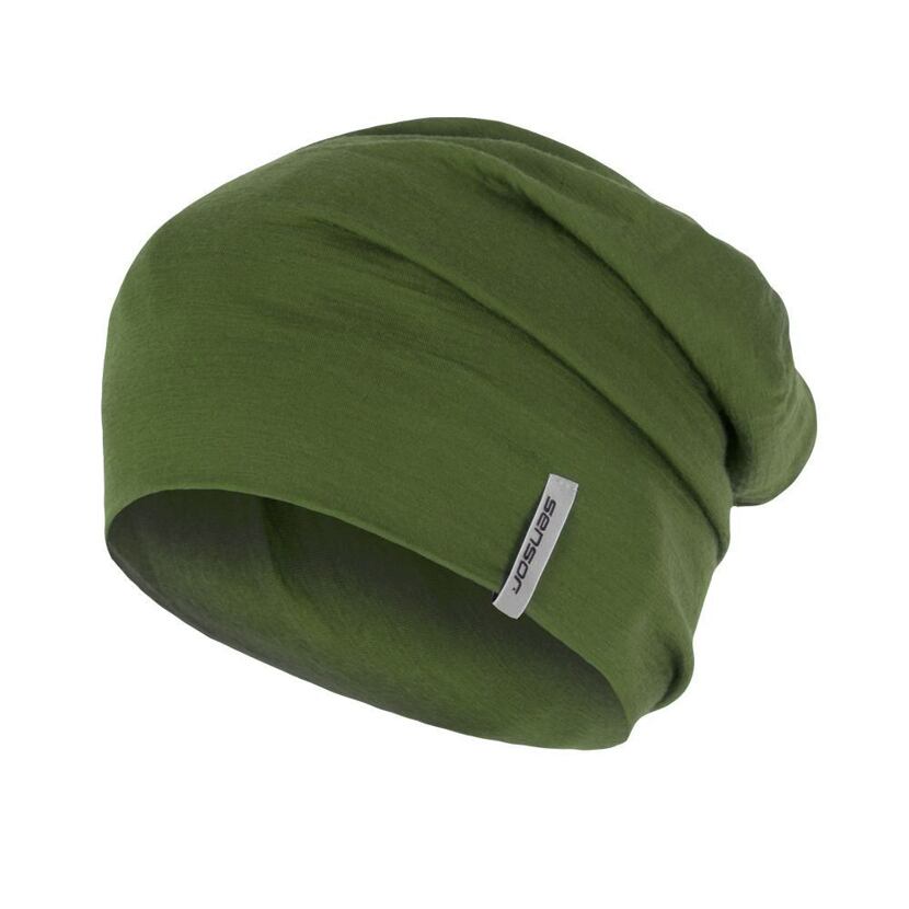 Wollmütze Sensor Merino Active grün