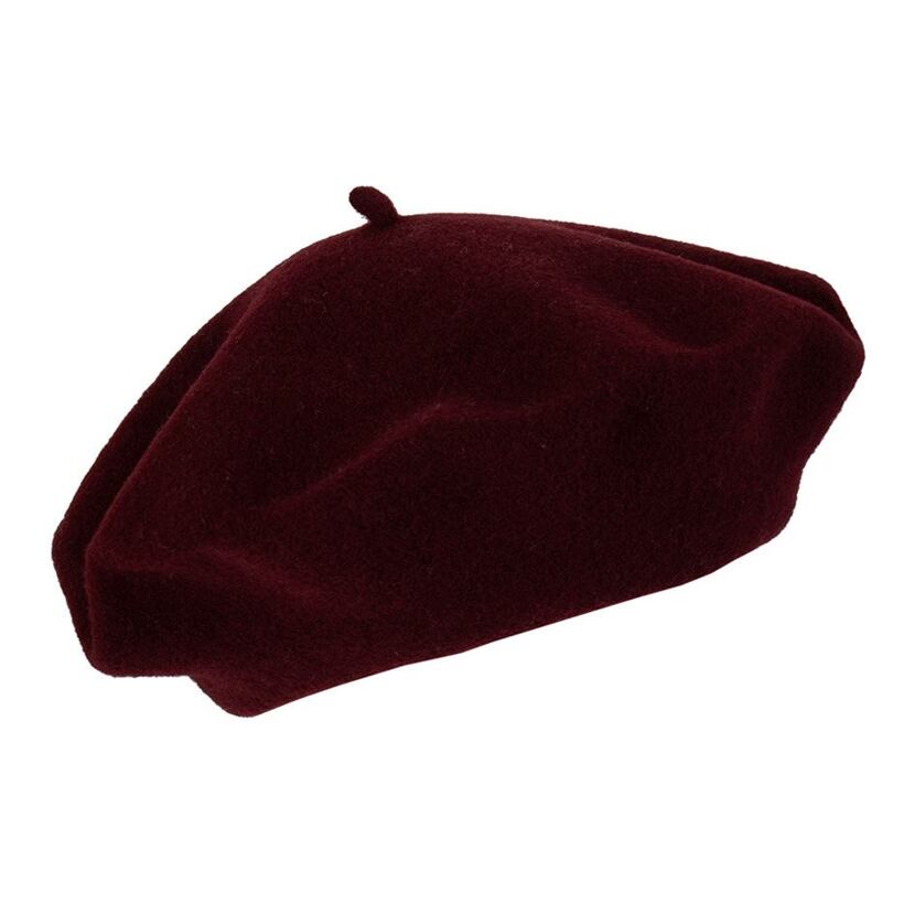 Wollmütze Merino Bordeaux