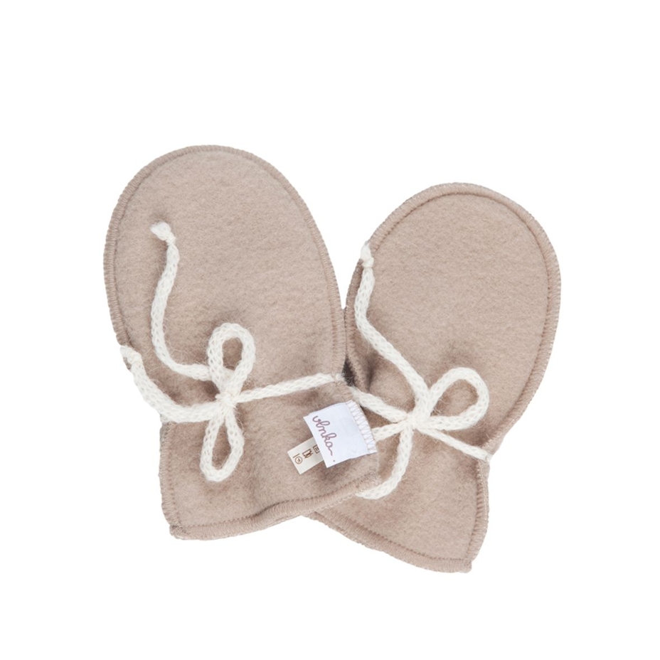 Fäustlinge für Neugeborene beige