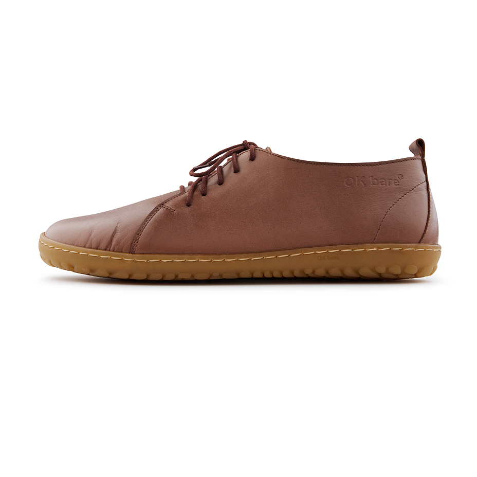 Lederschuhe barefoot für Herren Oleg braun