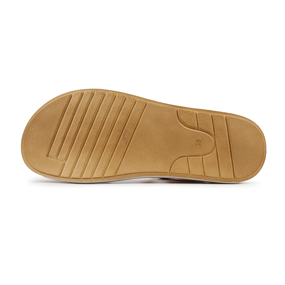 Damen-Ledersandalen Ella bronzefarben