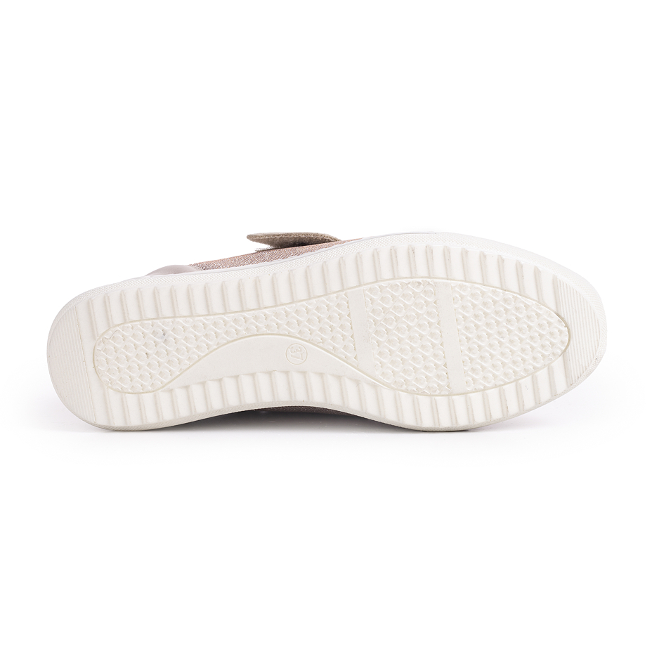 Ledersneaker für Damen Ingrid beige