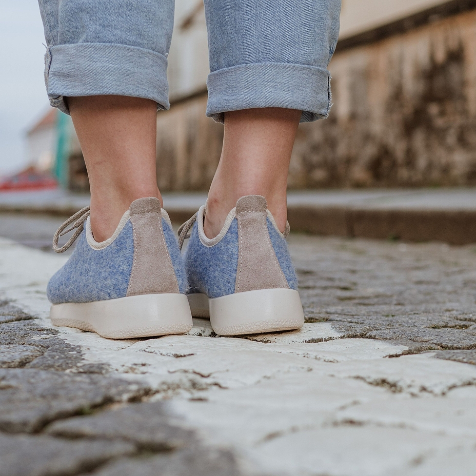 Wollsneaker Vlnka blau