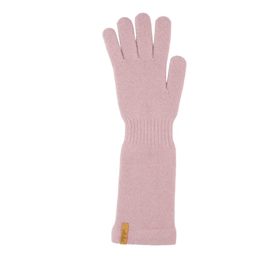Lange Wollhandschuhe mit Kaschmir Vlnka R04 rosa