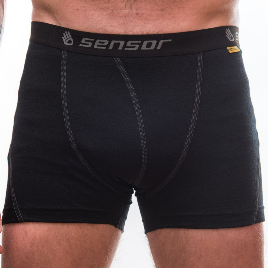 Funktionsturnhose für Herren Sensor Merino Active schwarz