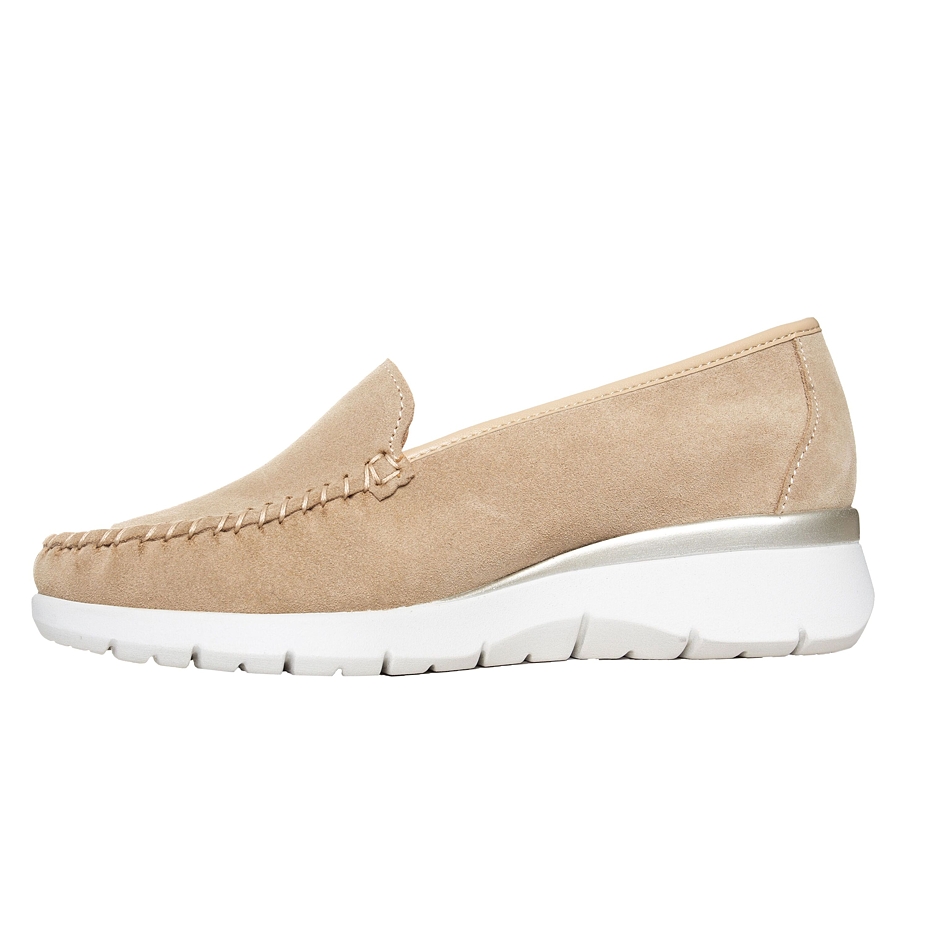 Lederhalbschuhe für Damen Ester beige
