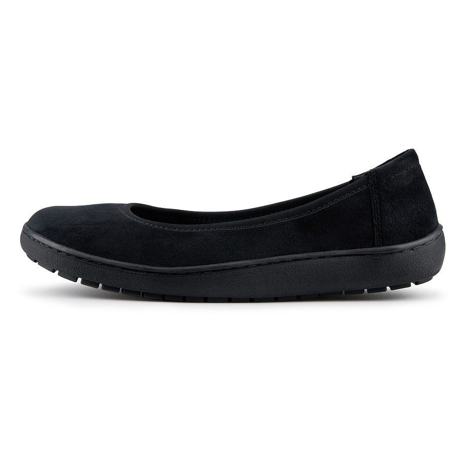 Damen Barfuß Textil Ballerinas Joli schwarz