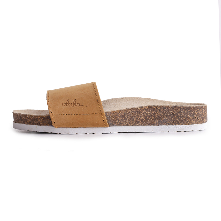 Anatomische Korkpantoletten für Damen Trepky beige