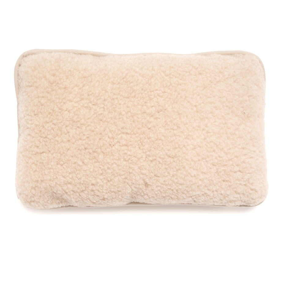Schafwollkissen mit Innenfutter beige