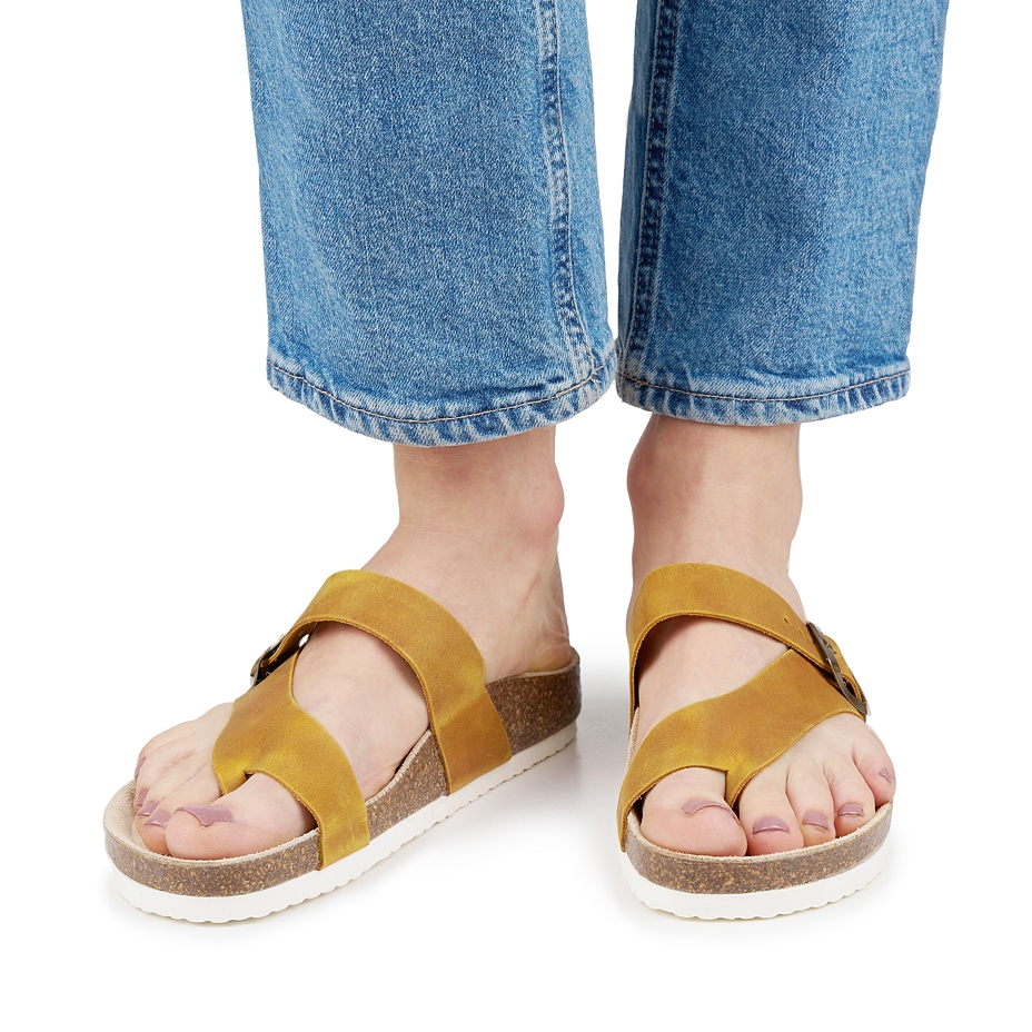 Anatomische Korkpantoffeln für Damen Vanda beige