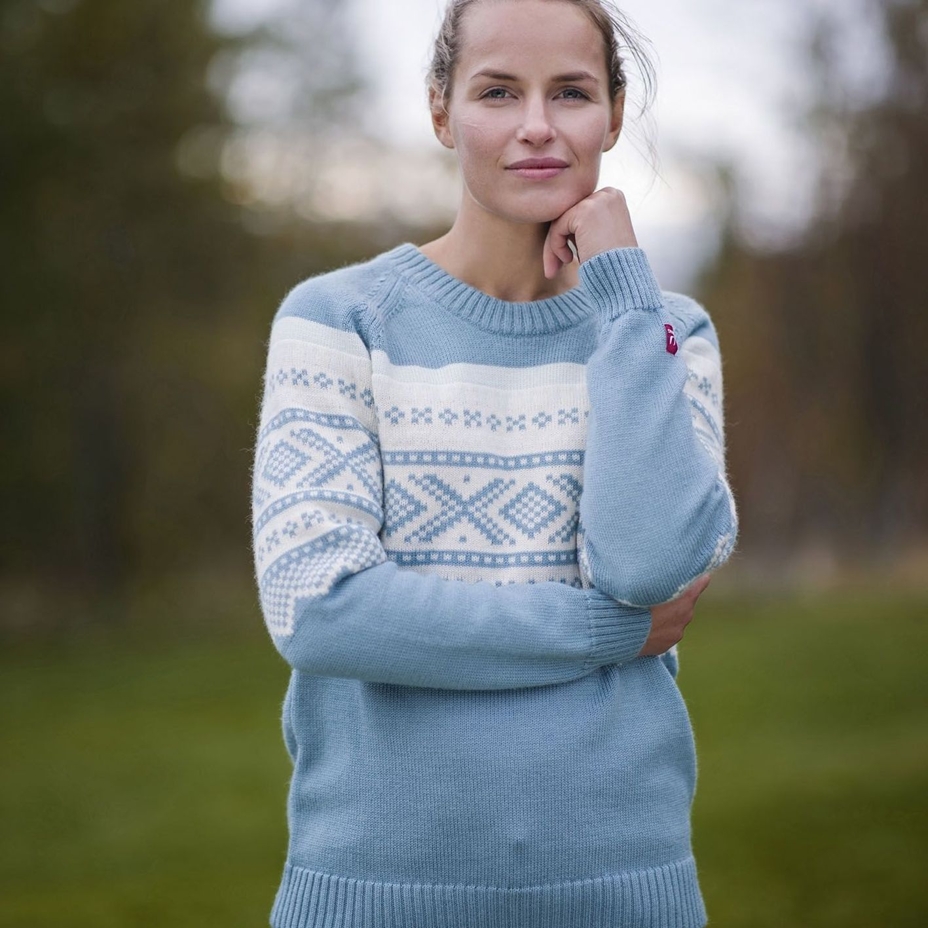 Damenpullover Ulvang Marius Roundneck blau