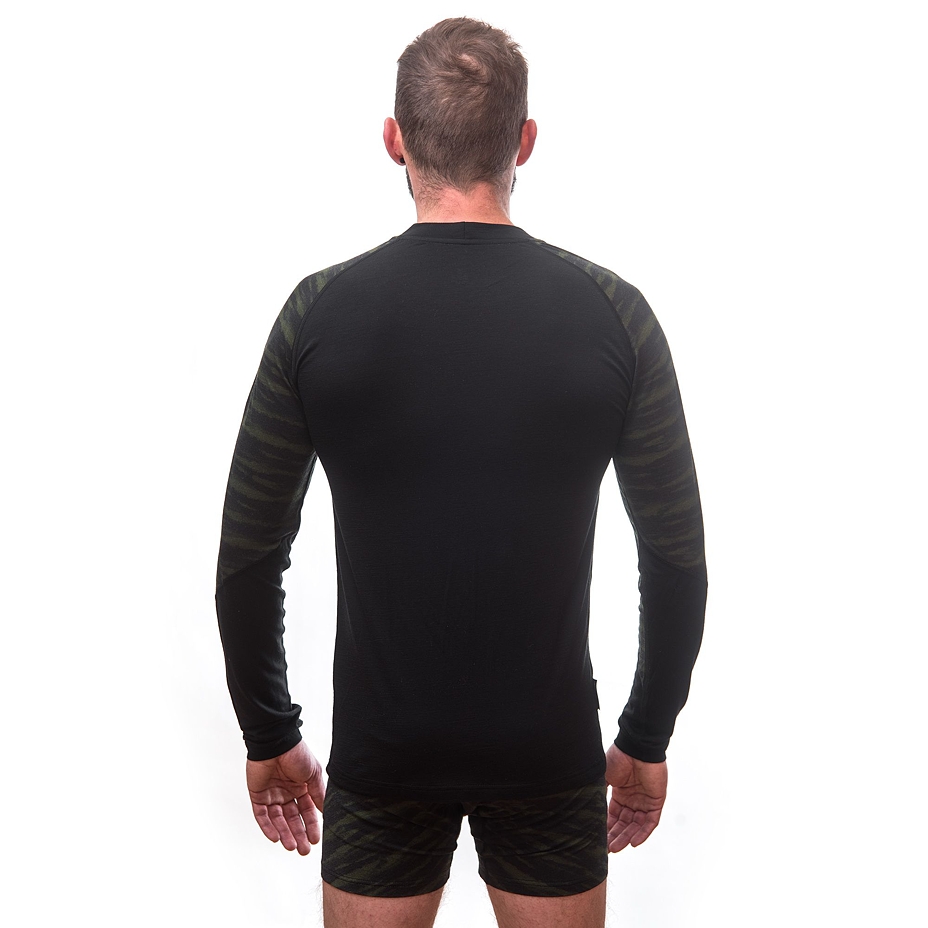 Herren Funktionsshirt Sensor Merino Impress schwarz