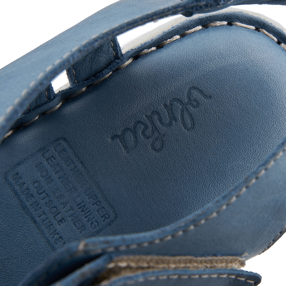Damen Ledersandalen Heda blau