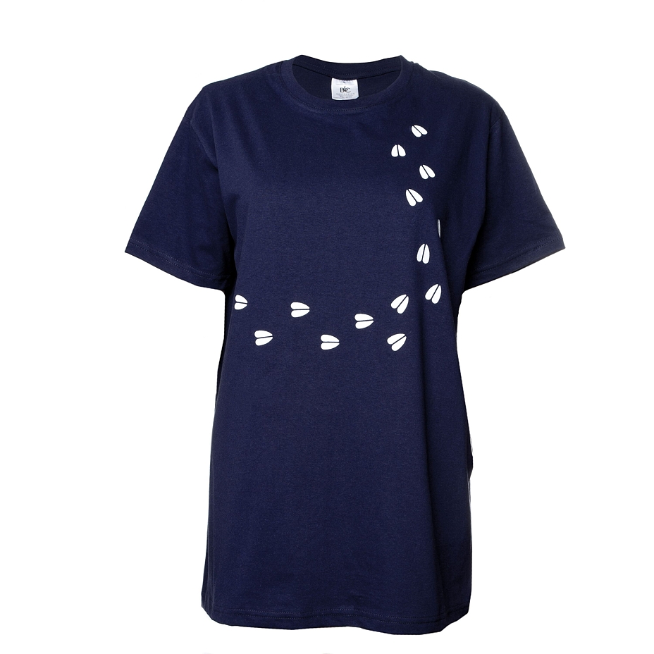 Baumwollshirt Woolville dunkelblau