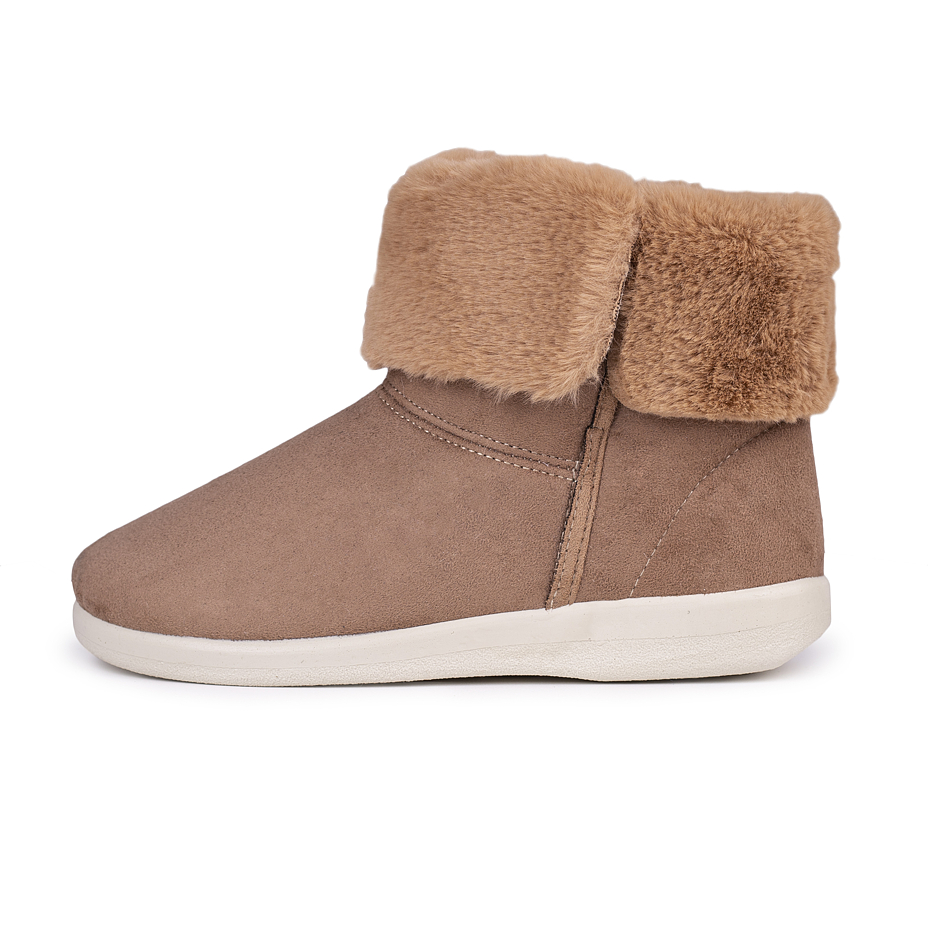 Damen-Filzstiefel mit Schafwolle Lucie, hellbraun