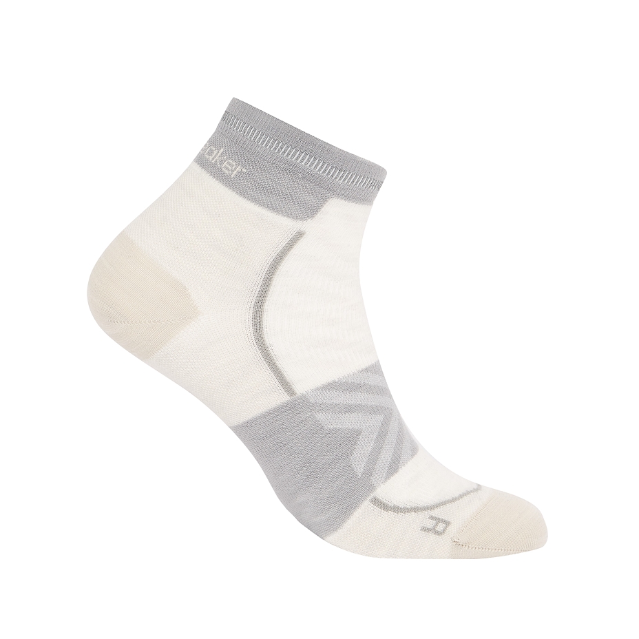 Socken Merino Blend Run Ultralight Mini Icebreaker Ecru