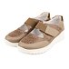 Damen Ledersneaker mit Klettverschluss Valerie braun