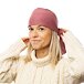 Stirnband aus Merino Wolle Caseros rosa