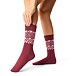 Socken aus Schafwolle Merino Herz rot