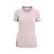 Damenshirt Merino Blend Wave SS Tee Stripe Icebreaker Purple Gaze