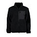 Damen-Fleece-Sweatshirt mit Zwei-Wege-Reißverschluss schwarz